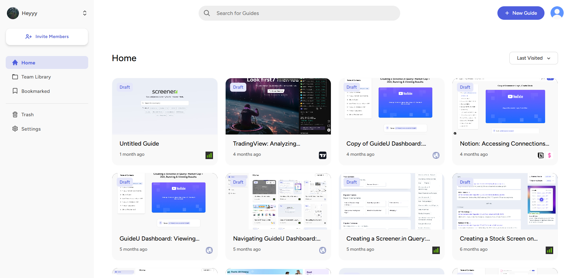 GuideU - Make Flow Guides Effortlessly (Dashboard)